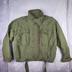 Free People Flight Line Bomber Jacket S